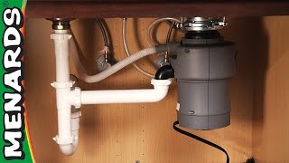 How To Install a Garbage Disposer  Menards [upl. by Ellinnet]