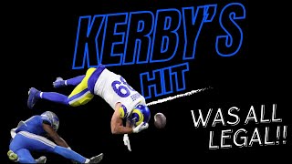 Kerby Joseph Hit NOT ILLEGAL 100 CLEAN NOT DIRTY  DETROIT LIONS [upl. by Afrika839]