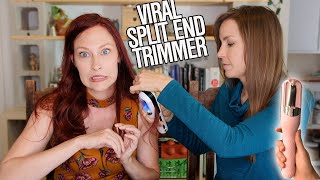 TikToks Viral SplitEnd Trimmer Does It Work [upl. by Haggi]