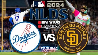 🔴 EN VIVO LOS ANGELES DODGERS vs SAN DIEGO PADRES  NATIONAL LEAGUE DIVISION SERIES 2024  MLB LIVE [upl. by Edahs]