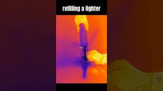 refilling a lighter  infrared vision experiment infrared science lighter [upl. by Bussy]