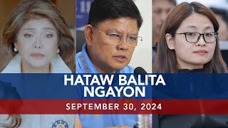 UNTV Hataw Balita Ngayon  September 30 2024 [upl. by Annhej]