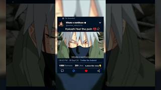 Kakashi almost die to pain 😑 naruto shorts kakashi [upl. by Rehtul]