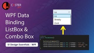 How to Bind Combo Box and List Box in WPF C [upl. by Talanian]