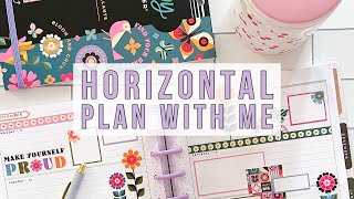 Plan with Me  Classic Horizontal Happy Planner  Mod Garden Sticker Book [upl. by Engracia110]