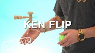 How to Ken Flip  Kendama Trick Tutorial  Sweets Kendamas [upl. by Zorah]