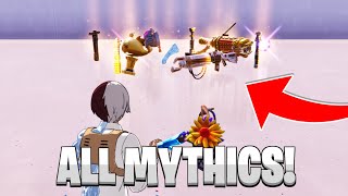 ALL MYTHICS in NEW Fortnite Creative MAP CODE Season 4 [upl. by Aysahc]