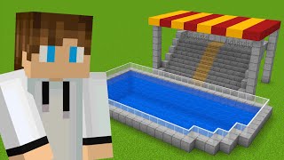 Minecraft 15 Aqua Park Build Hacks [upl. by Soule]