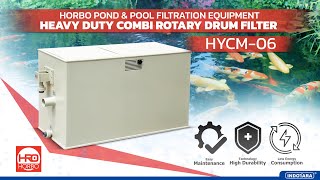 HORBO HEAVY DUTY COMBI ROTARY DRUM FILTER HYCM06 DILENGKAPI UV STERILIZER [upl. by Htenay744]