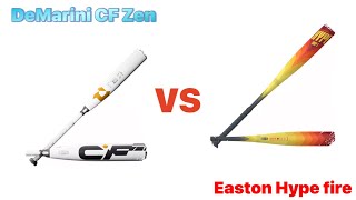 DeMarini cf zen vs Easton hype fire I get hit in the head😱￼￼ [upl. by Leggat]