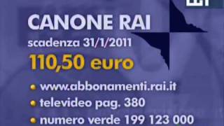 Canone RAI 2011 [upl. by Noiek]