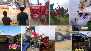 Powertrac Tractor Accident With Mahindra Bolero [upl. by Allehc536]