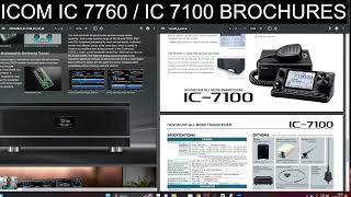 ICOM IC 7760  IC 7100 Colour Screen [upl. by Idham548]