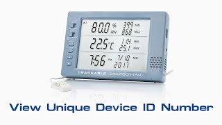 ExcursionTrac Datalogging Traceable Hygrometer  View Unique ID Instructional Video [upl. by Gwyn]