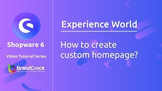 Shopware 6 tutorials  How to create custom home page [upl. by Robma828]