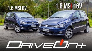 8v ou 16v Qual o Melhor Motor no diaadia  DriveOnCars Desafio Volkswagen 16 MSI [upl. by Enalda]