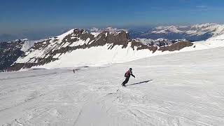 Flaine  GoPro POV skiing down Blue Cristal in March 2022 [upl. by Spanos]