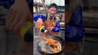 Strange seafood blue shrimp strange food Chinese Food Eating Show [upl. by Blanding]