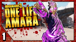 Borderlands 3  One Life Amara  Funny Moments amp Loot  Day 1 [upl. by Ayamahs]