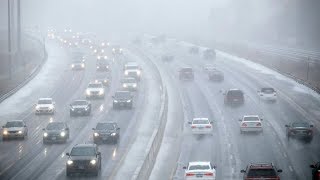 Freezing rain causes crashes cancellations around Toronto [upl. by Rew]