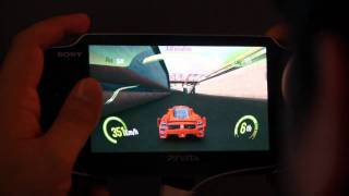 Sony Playstation Vita Gaming Demo Asphalt Injection [upl. by Naneek]