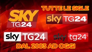 Tutte le sigle di Sky Tg24 dal 2003 ad oggi [upl. by Swann632]