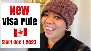 NEW VISA RULE CANADA start December 12023 Good news 🇨🇦 sarah buyucan [upl. by Barret330]