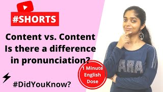 Content Vs Content  Heteronyms  Same Spelling Different Pronunciation and Meaning  EngliTales [upl. by Emmaline]