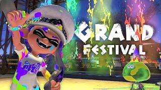 90 Minutes Splatoon 3 Grand Festival Gameplay Grand Splatlands Bowl Tricolour Turf War [upl. by Archibold539]