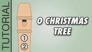 O Christmas Tree 🎄 Recorder Notes Tutorial 🎄 EASY Christmas Songs [upl. by Bergmann]