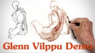 Drawing Demo by Glenn Vilppu [upl. by Nanni]