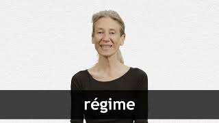 How to pronounce RÉGIME in French [upl. by Gnahc971]