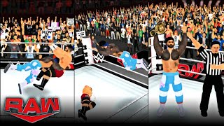 WR3D 2K24  JEY USO WINS INTERCONTINENTAL CHAMPIONSHIP  JEY USO BEATS BRON BREAKER  WWE RAW  YEET [upl. by Blessington]