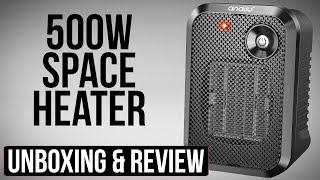 500W Space Heater Unboxing and Review [upl. by Noraed193]