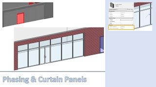 Manage Phasing With Curtain Panels In Revit [upl. by Tibold]