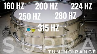 The Impressive Tuning Range of a Supraphonic Snare Drum [upl. by Anegal]