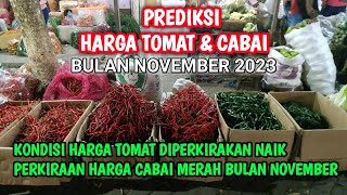 Prediksi harga cabai dan tomat bulan November 2023 [upl. by Anidal499]