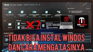 CARA INSTAL ULANG TIPE BIOS UTILITY EZ MODE DENGAN FLASHDISK PADA LAPTOP ASUS A407M [upl. by Nauqahs]