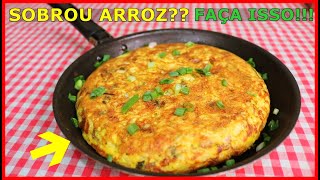 ARROZ COZIDOVELHO SOBROU NÃO JOGUE FORA FAÇA ESSA DELICIA SUPER FÁCIL [upl. by Eugenio]