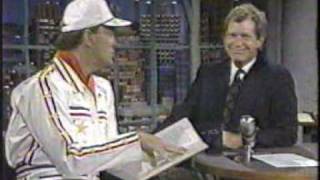 Superdave Osborne on Letterman 1990 [upl. by Nainatrad]