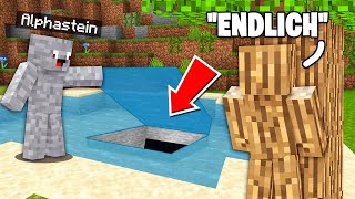 Ich VERSTECKE mich in ALPHASTEINS BASE 😰 YouTuber Insel [upl. by Romeo]