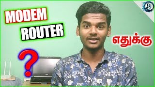 Modem Vs Router  Difference  Boo Explained in Tamil [upl. by Tallbott]