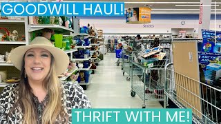 GOODWILL THRIFTING This is why you ALWAYS look in the glass section 🙀💰 Goodwill Thrift Haul [upl. by Noryt]