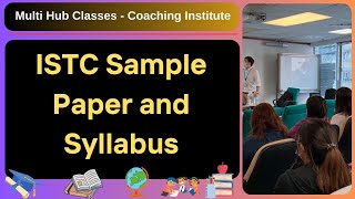 istc sample paper and Syllabus 2023istc entrance exam kya haiISTC Entrance Exam sample paper [upl. by Nyrem]