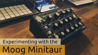 Experimenting with the Moog Minitaur [upl. by Ola]