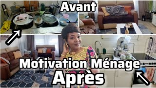 🔥MOTIVATION MÉNAGE À FOND POUR LE SALON ET LA CUISINE [upl. by Jeremiah]