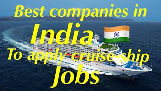 Companies In India for Cruise ship jobs amp How to apply online [upl. by Logan]