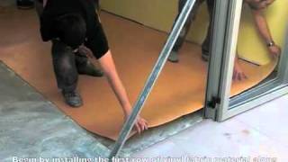 How to Install Linoleum Flooring [upl. by Arrotal]