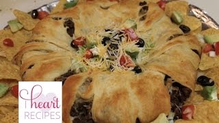 Crescent Roll Taco Ring  I Heart Recipes [upl. by Shelden]