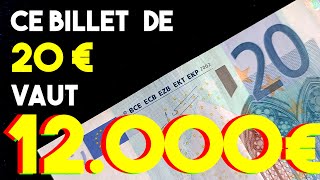 CE BILLET DE 20 euro VAUT 12000 euros  VERIFIEZ VOS PORTES MONNAIES  cest l€ plus cher [upl. by Mik]